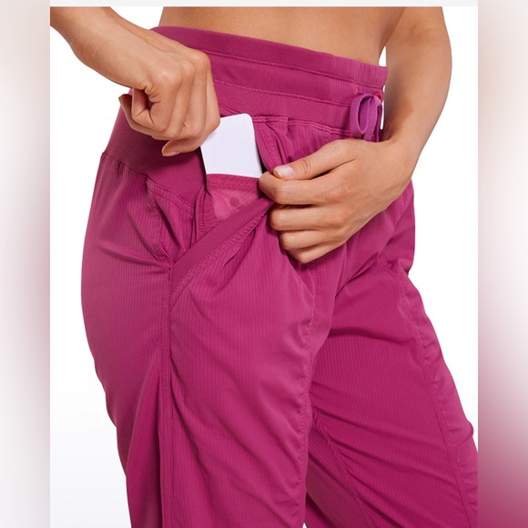 Striped Joggers with Pockets 28'' - Ruched - Picture 4 of 6